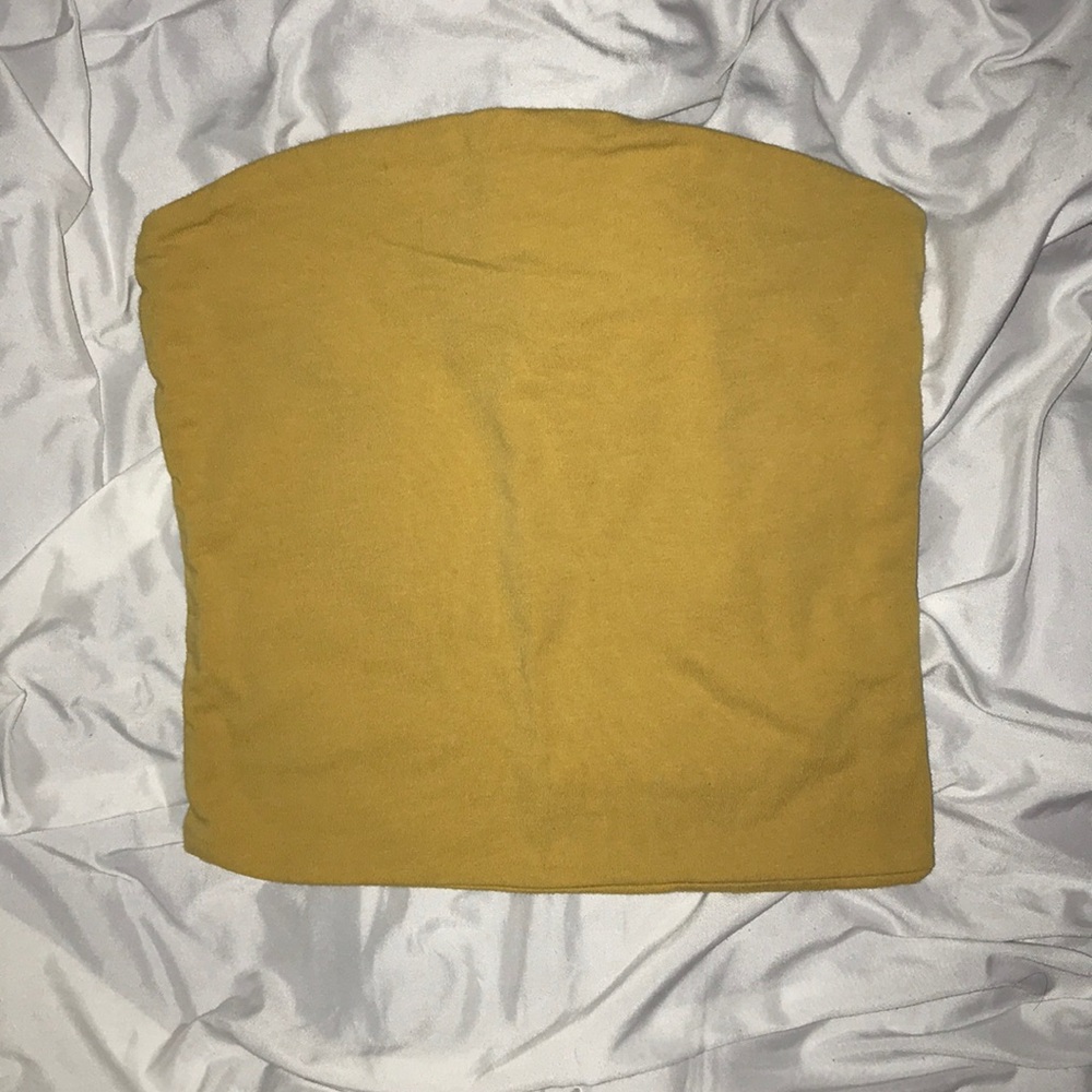 Brandy Melville Yellow Jenny Tube Top